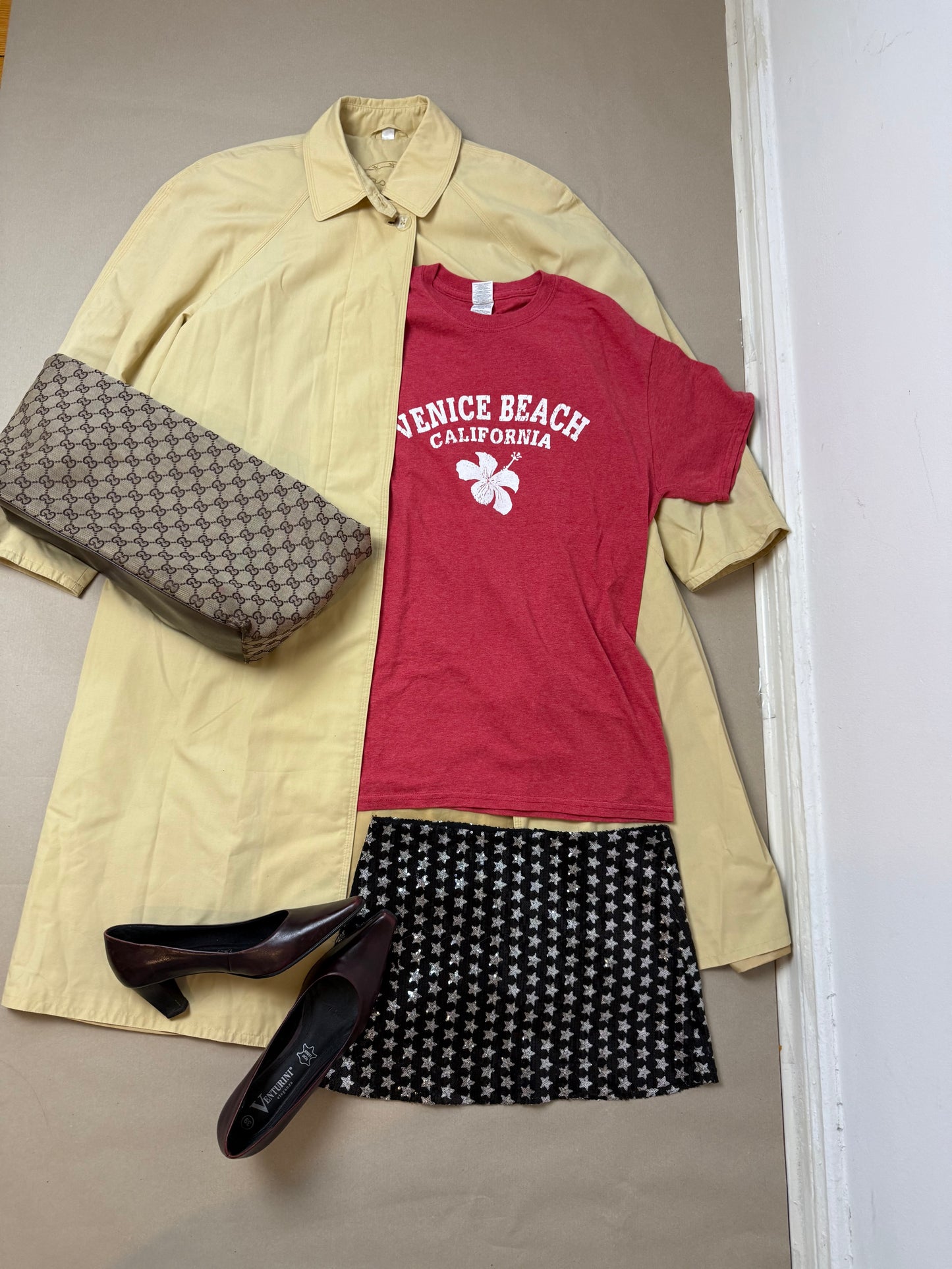 2000s sequin mini skirt