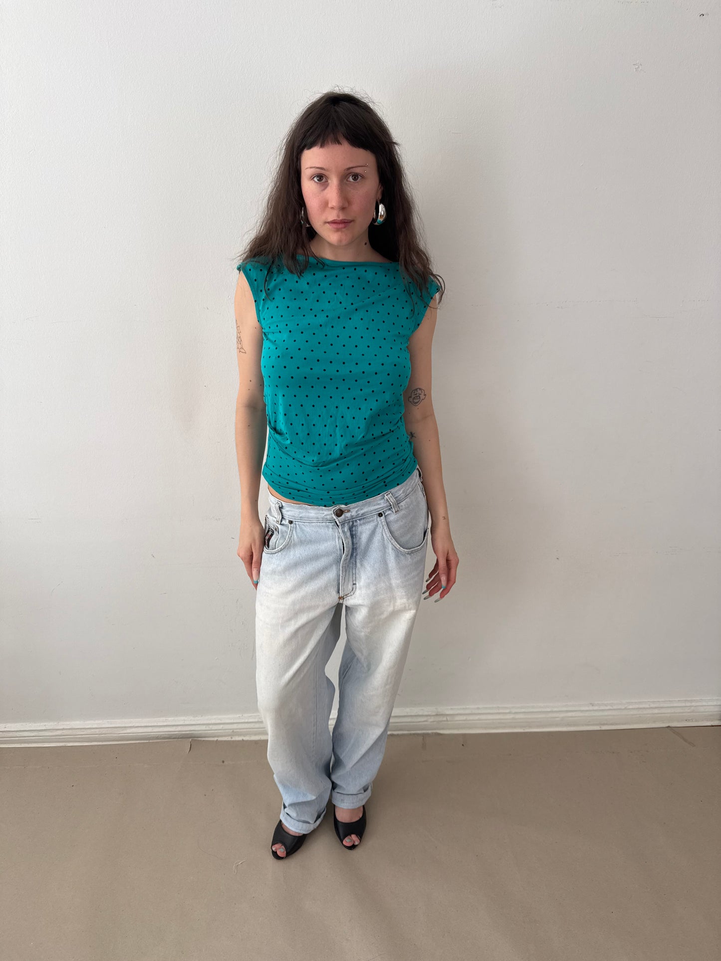1990s PATCH JEANS