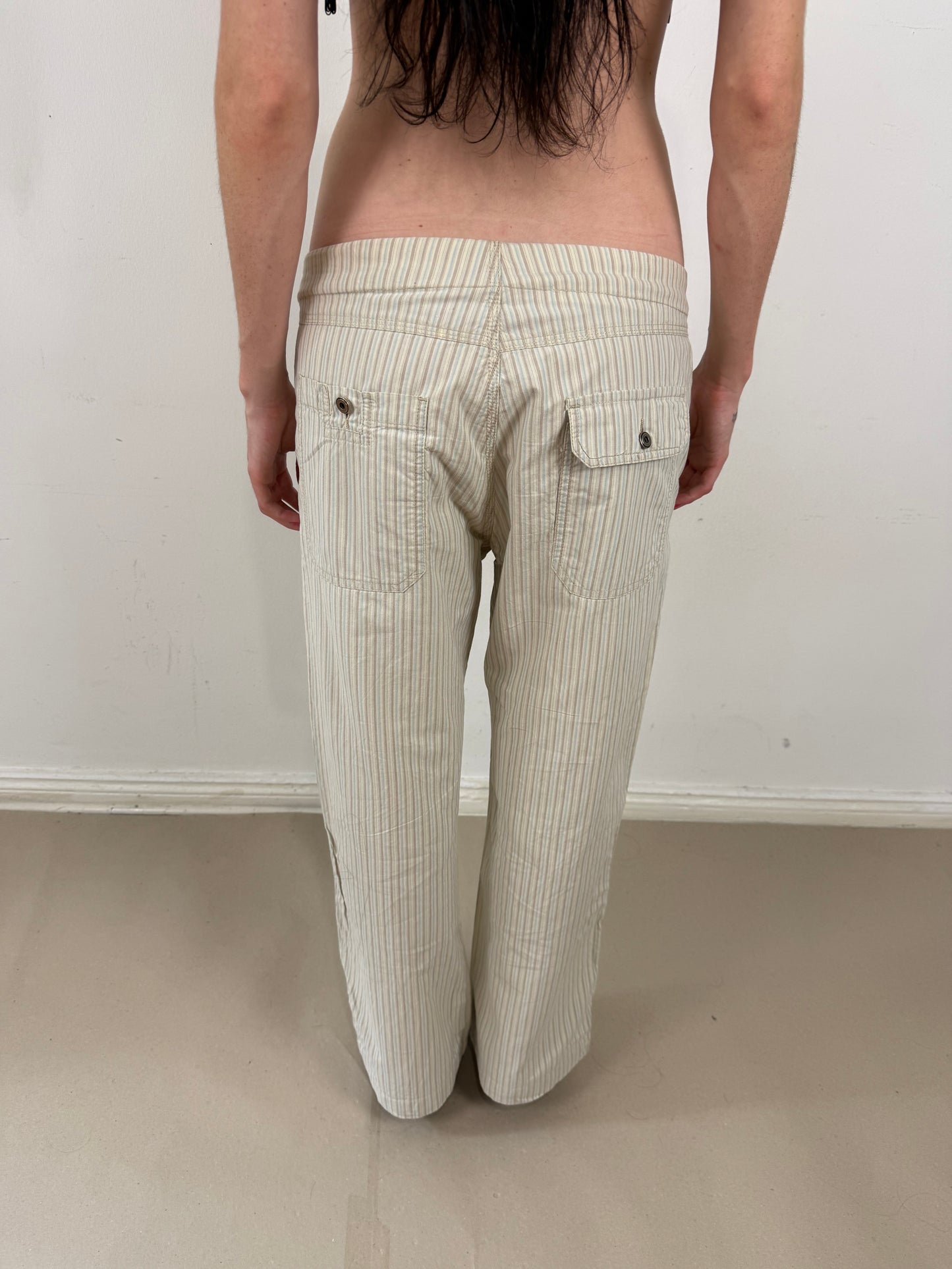 2000s striped slouchy pants