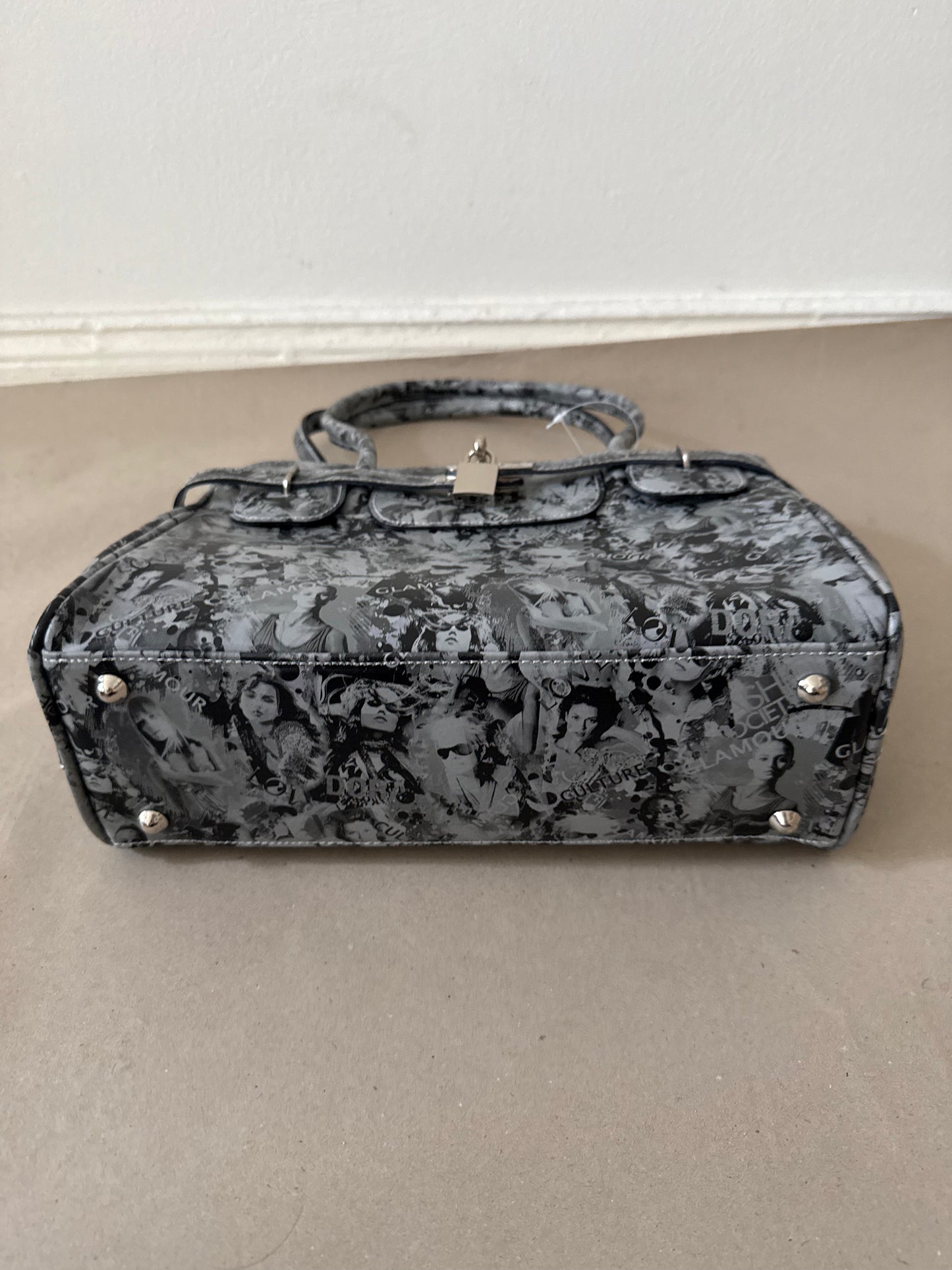 2000s leather firkin bag