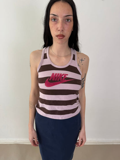 2000s striped Nike top