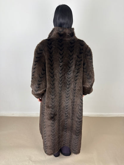 1990s fake fur coat