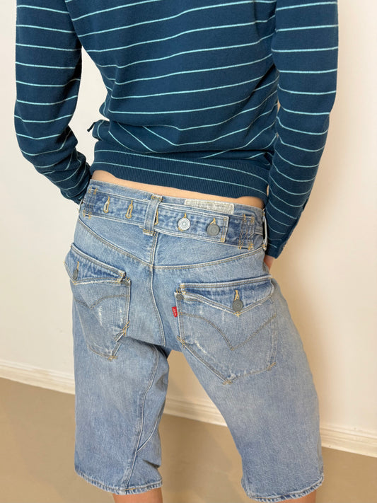 2000s levi’s engineered button shorts