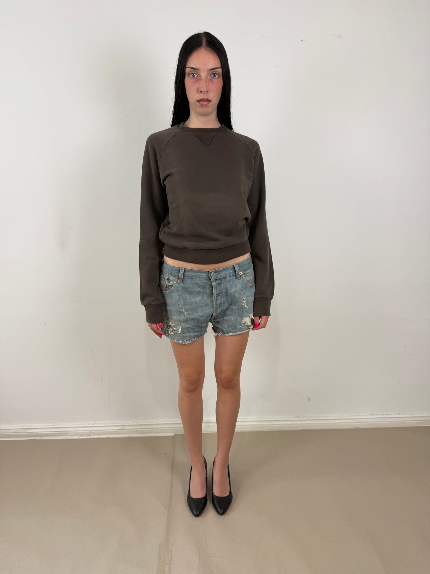 2010s Dsquared2 brown faded sweater