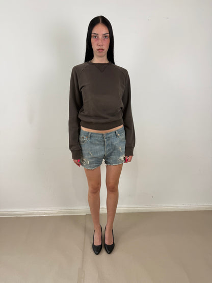 2010s Dsquared2 brown faded sweater