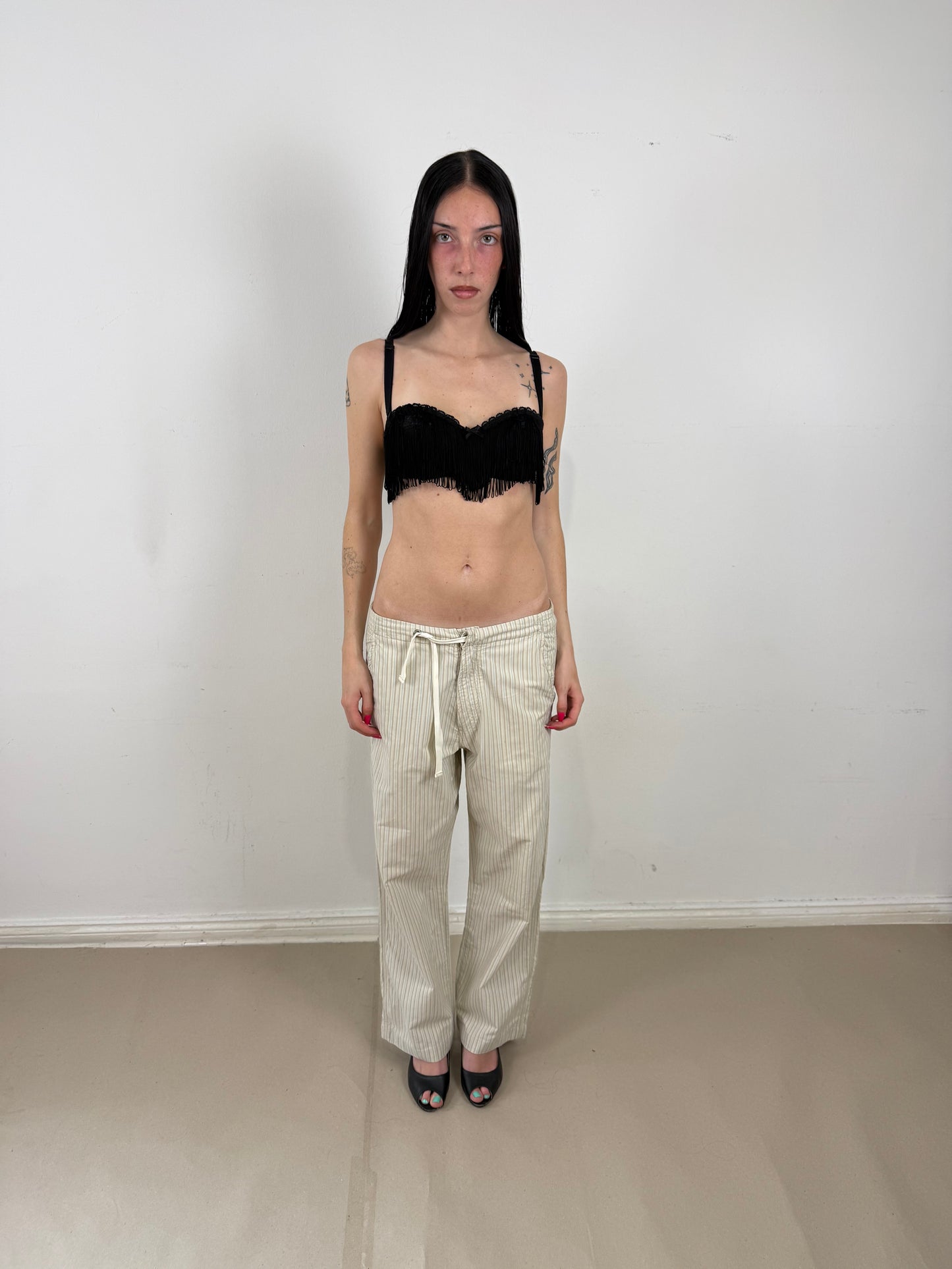 2000s striped slouchy pants