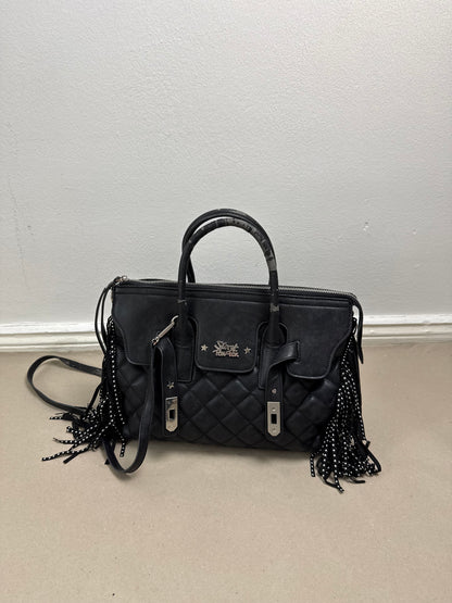 2000s fringe firkin bag black