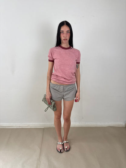 1990s pink ringer tee