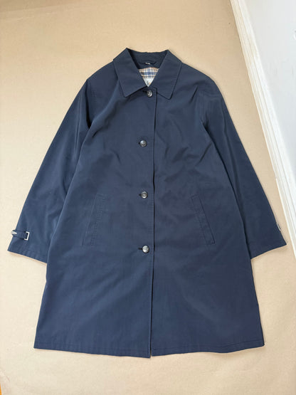 1990s blue trench coat