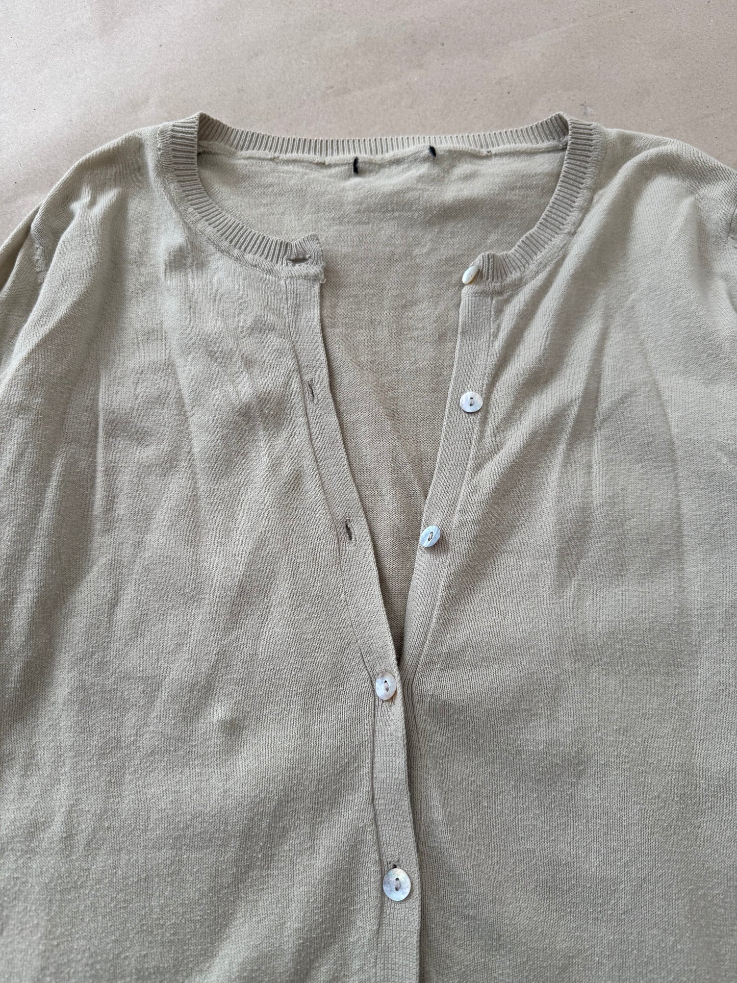 2000s lime cardigan top