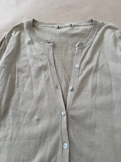2000s lime cardigan top