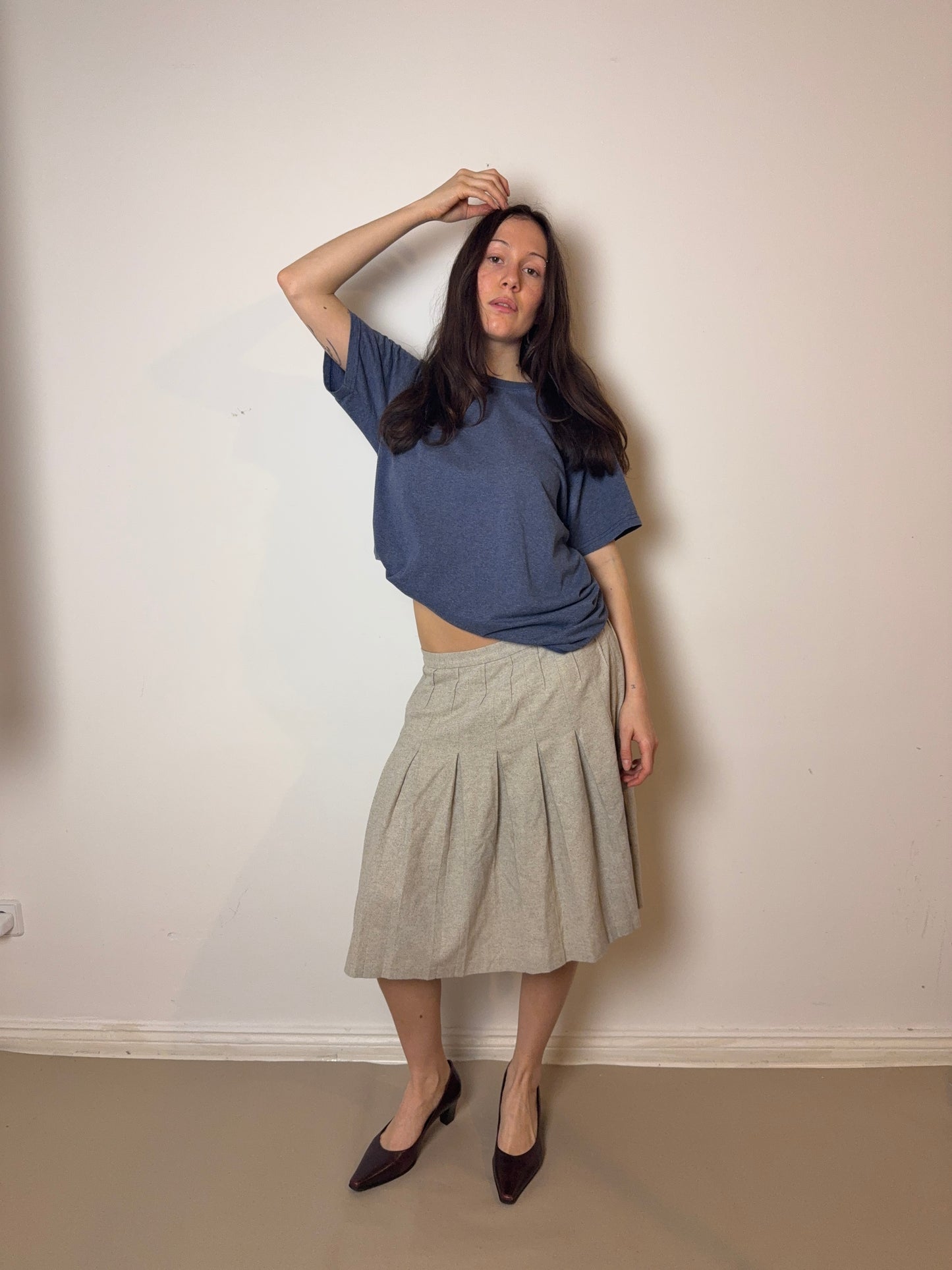 1980s pleated skirt