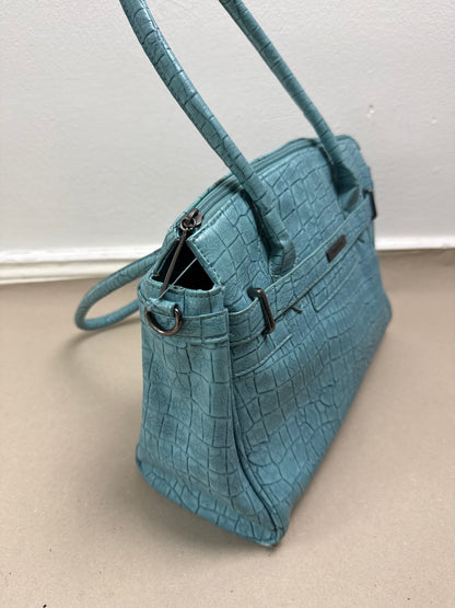 2000s firkin style bag turquoise teal