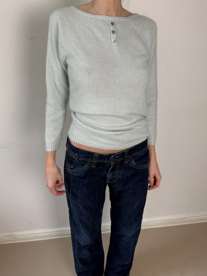 1990s mint knit longsleeve