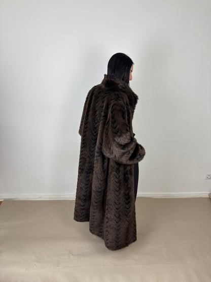 1990s fake fur coat
