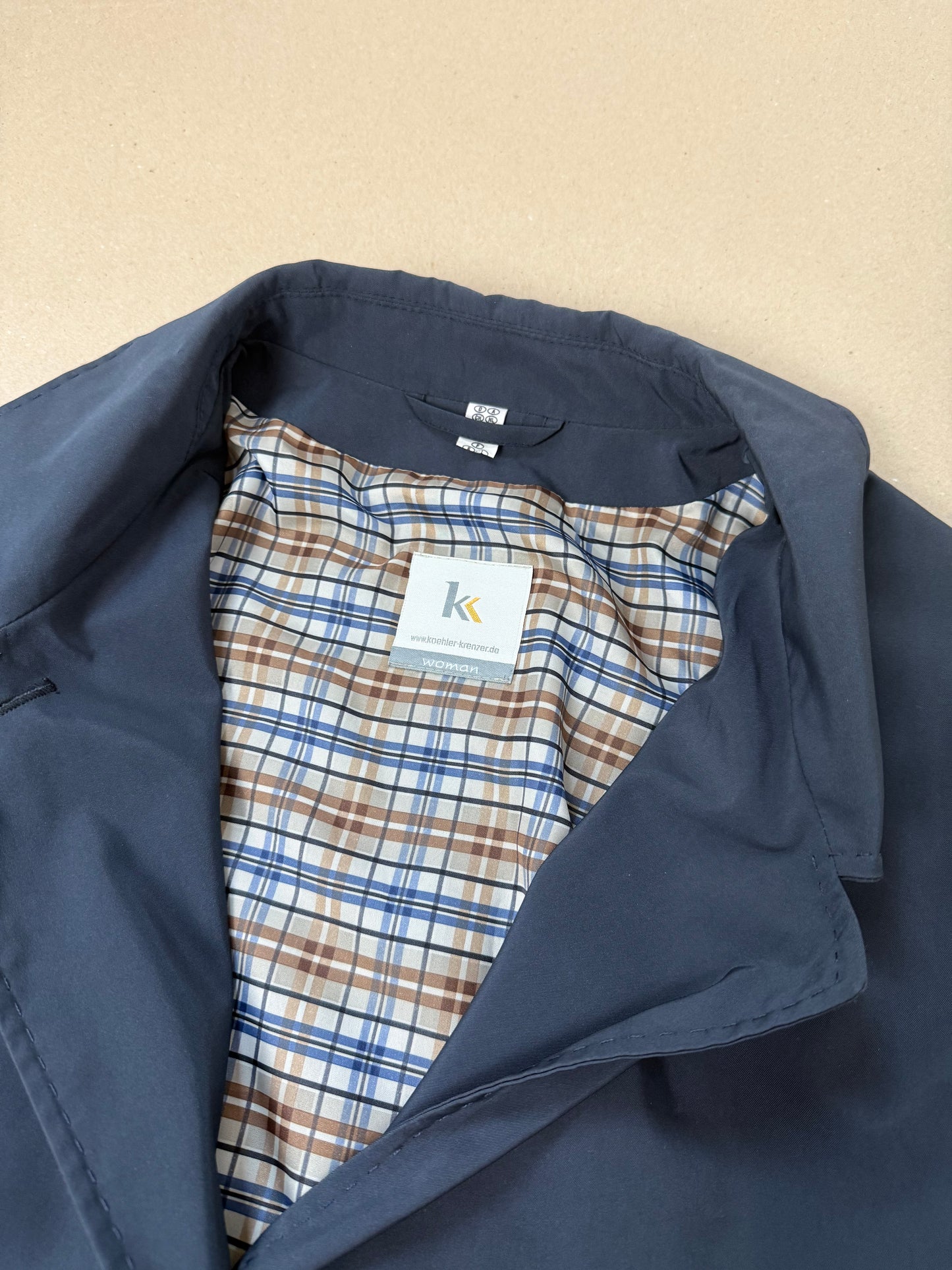 1990s blue trench coat