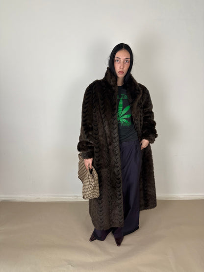 1990s fake fur coat