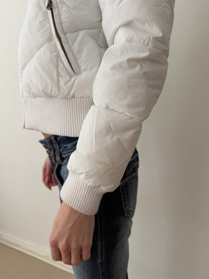2000s fur hood puffer jacket