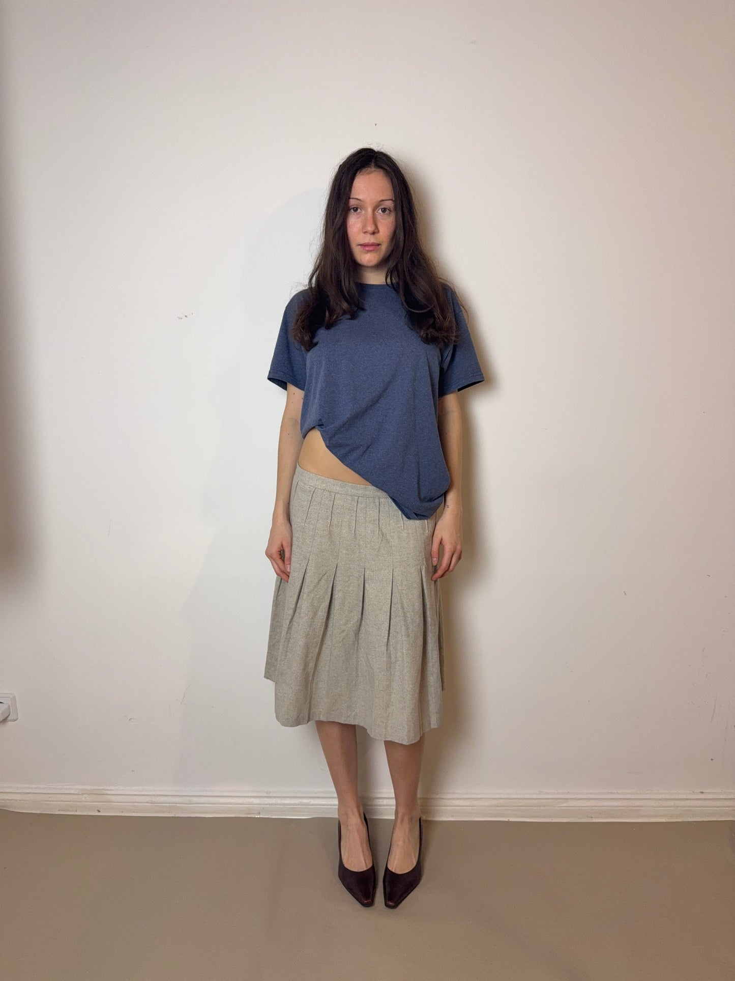 1980s pleated skirt