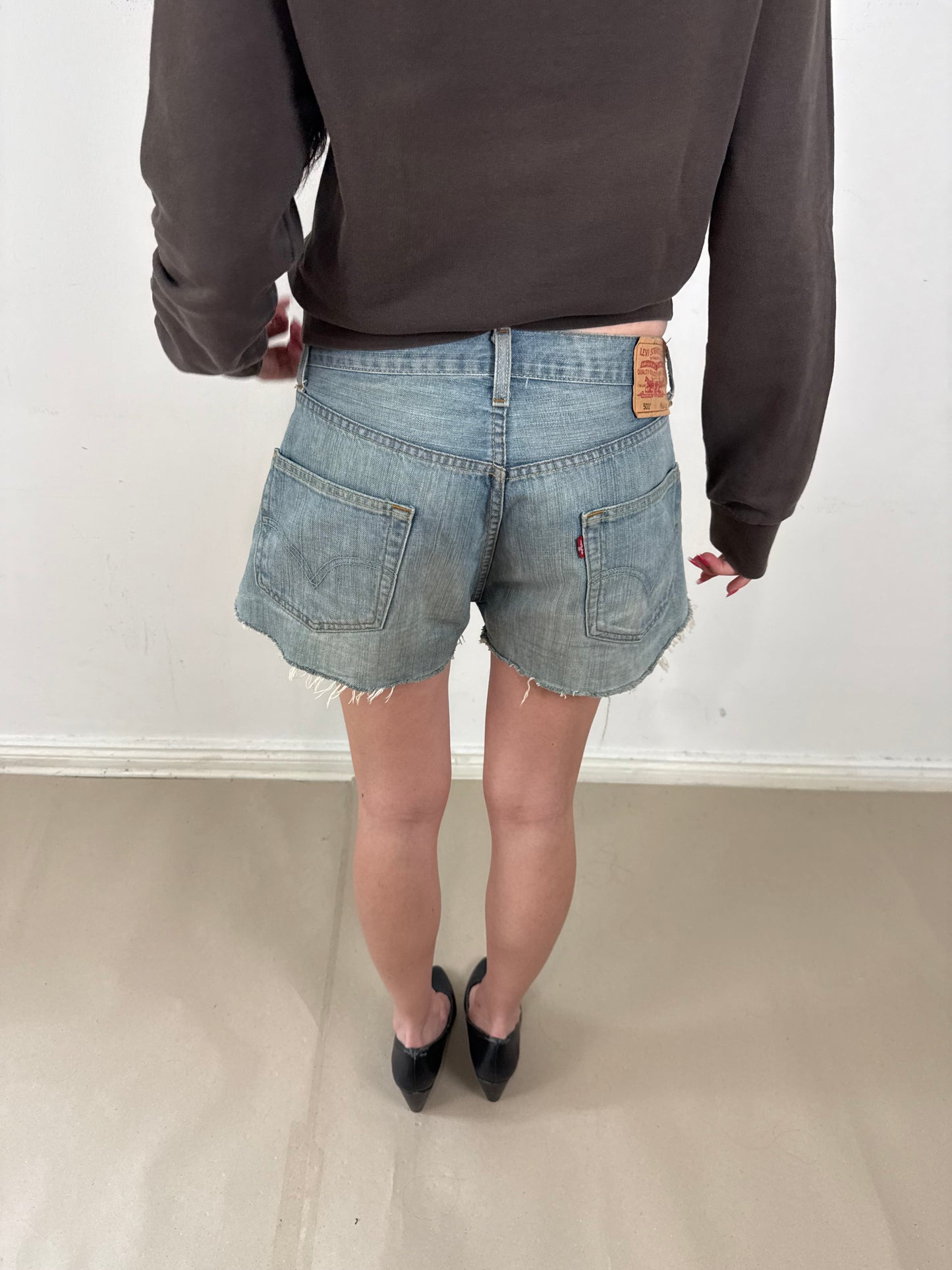 2000s distressed Levi’s 501 shorts
