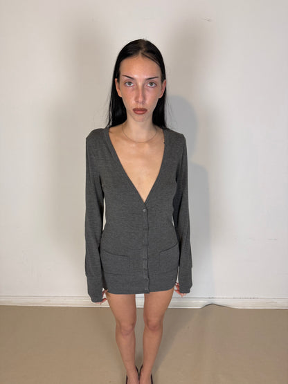 2000s v neck dress top