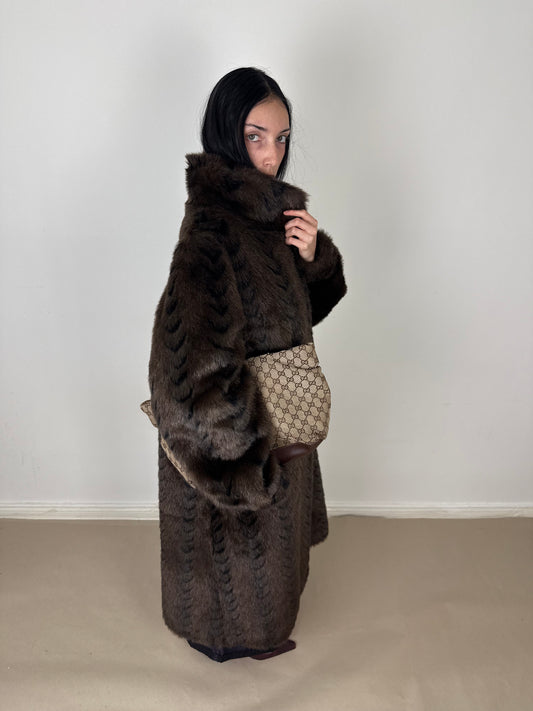 1990s fake fur coat