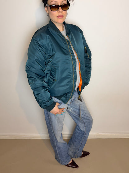 1990s oversized bomber jacket