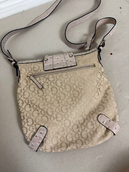 2000s Guess Monogram Crossbody Bag