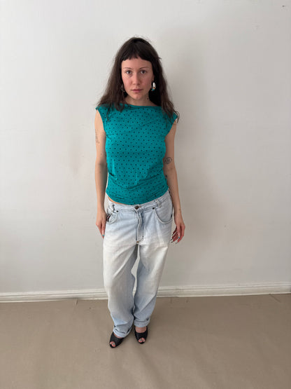 1990s PATCH JEANS