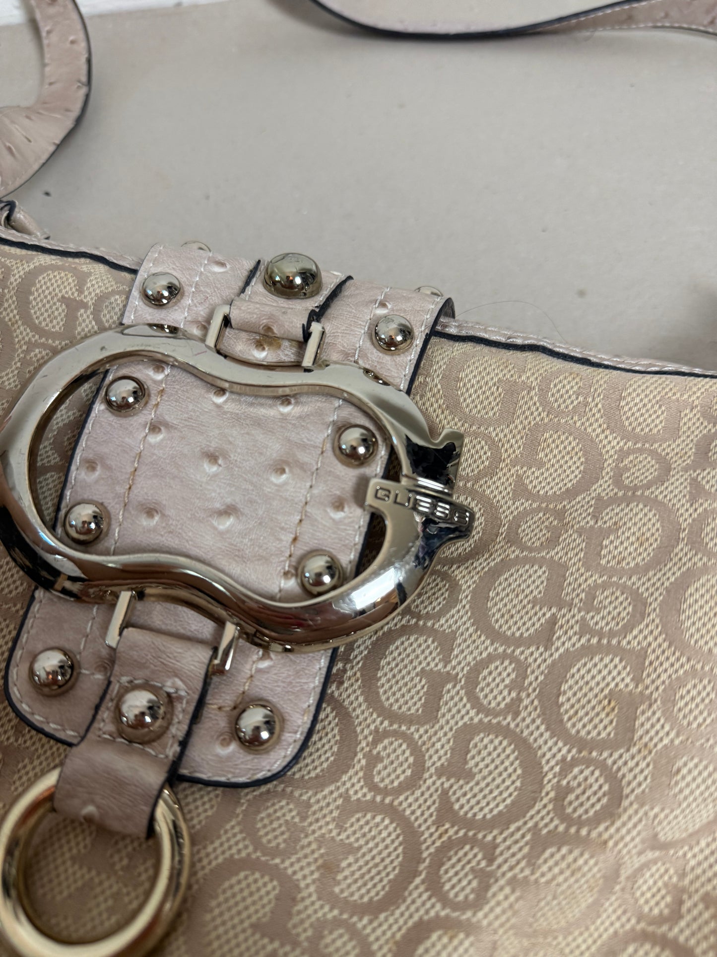 2000s Guess Monogram Crossbody Bag