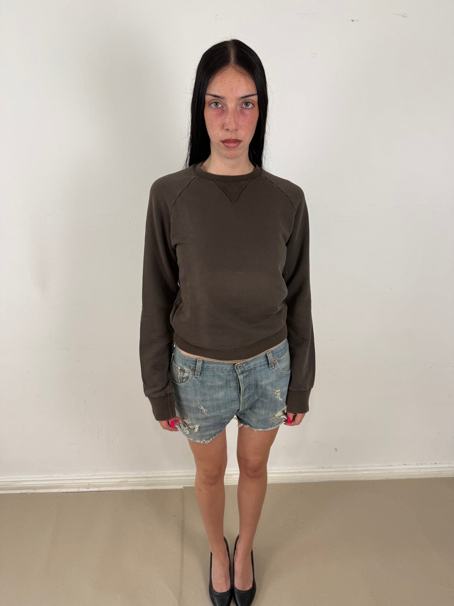 2010s Dsquared2 brown faded sweater