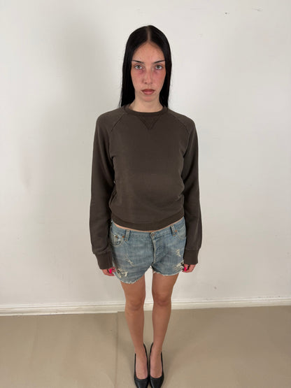 2010s Dsquared2 brown faded sweater