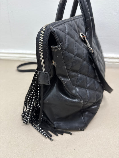 2000s fringe firkin bag black