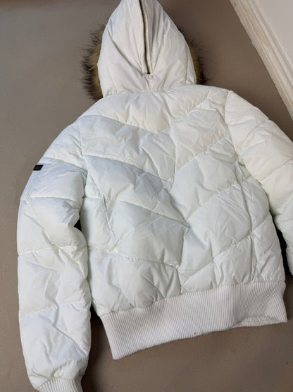 2000s fur hood puffer jacket