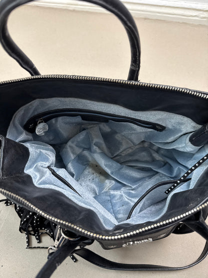 2000s fringe firkin bag black