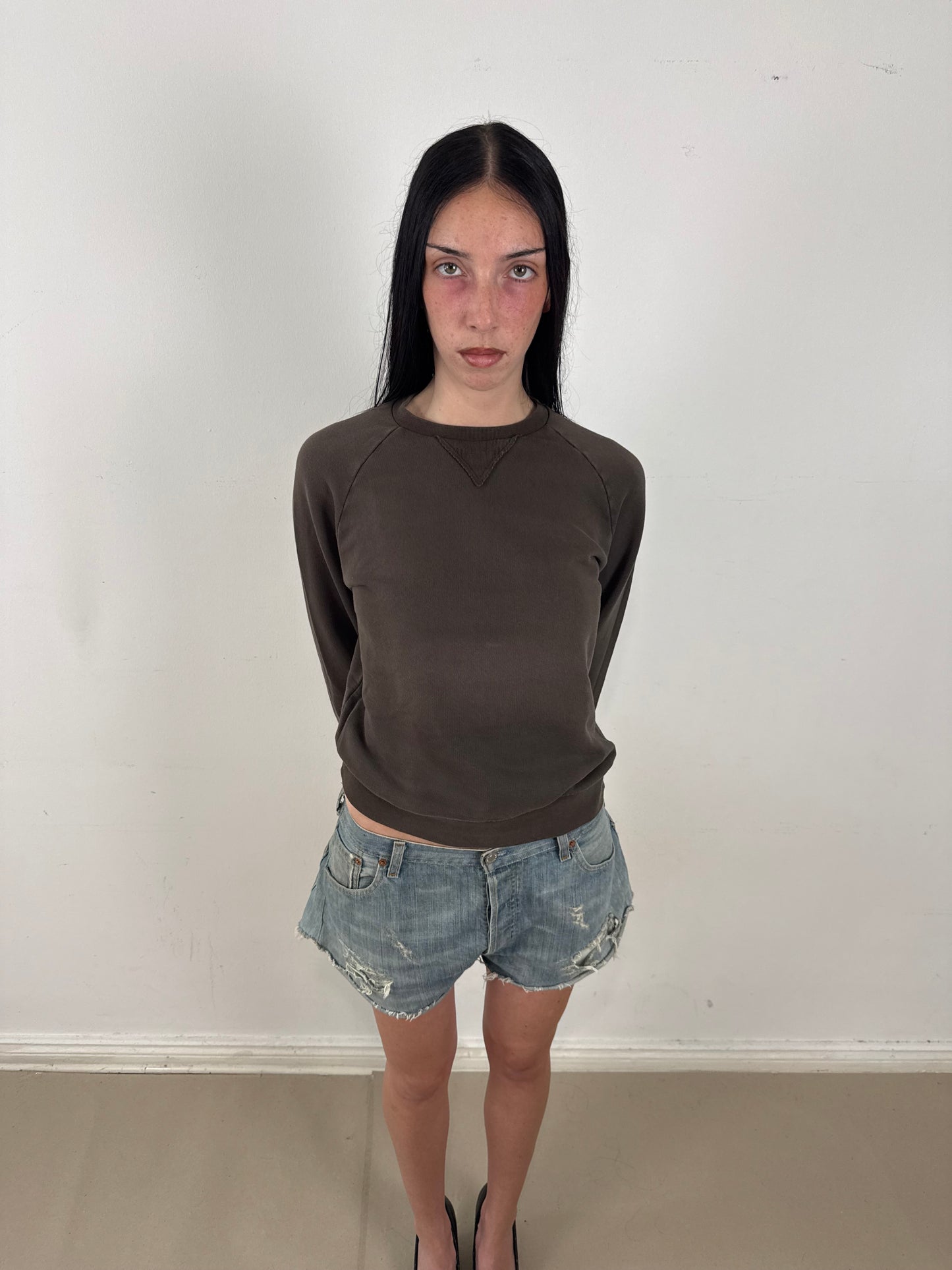 2010s Dsquared2 brown faded sweater