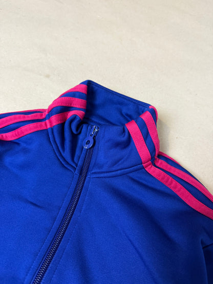 2000s full adidas tracksuit pink blue