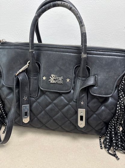 2000s fringe firkin bag black