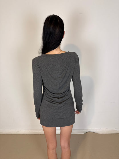 2000s v neck dress top