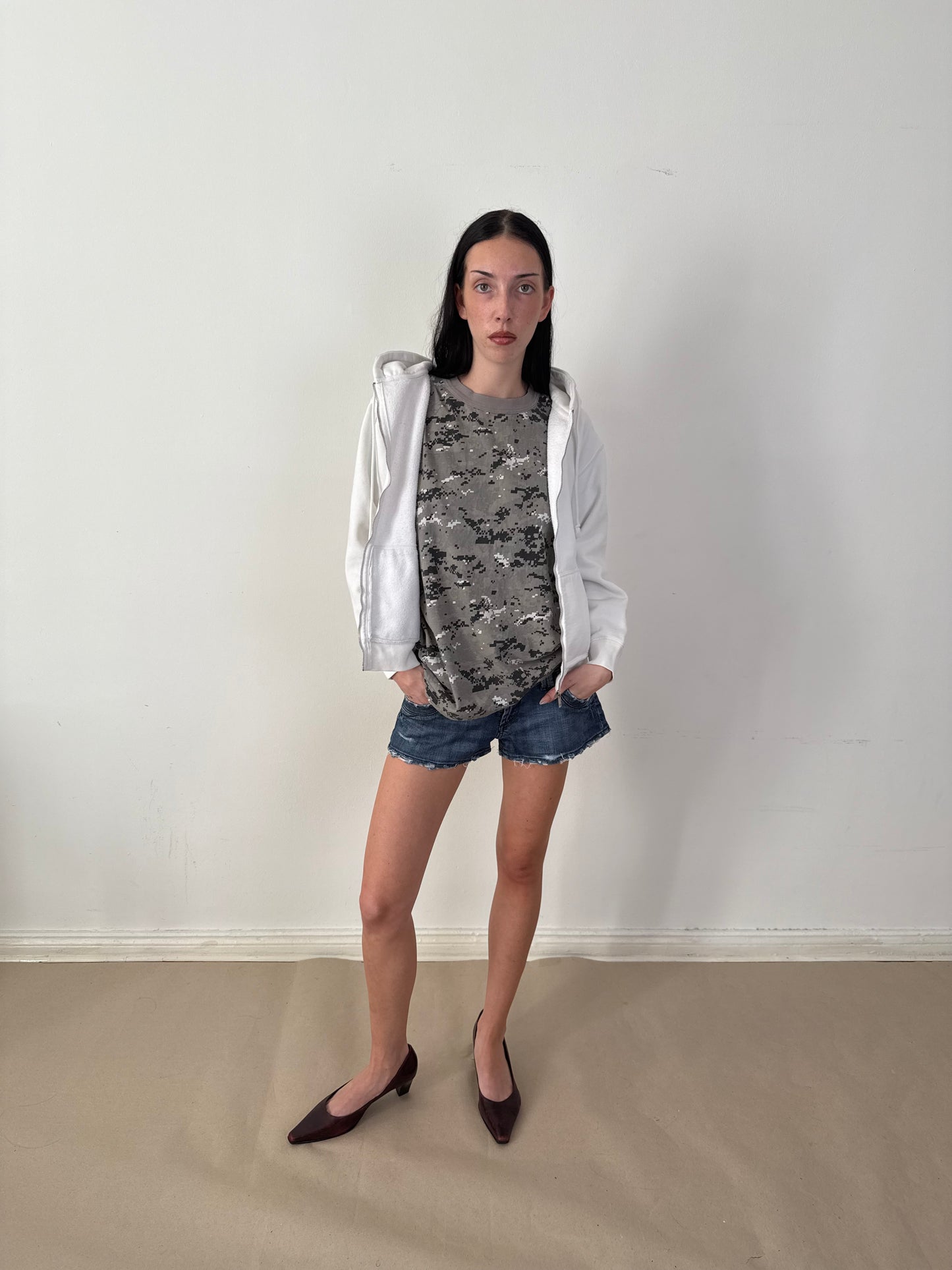 1990s camo pixel tee
