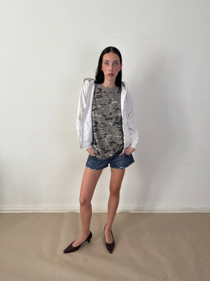 1990s camo pixel tee