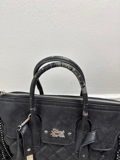 2000s fringe firkin bag black