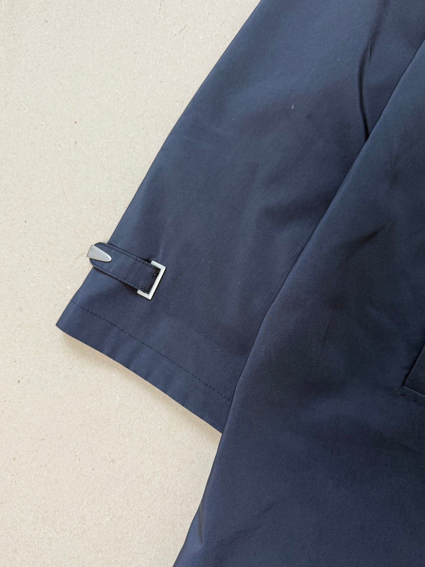 1990s blue trench coat