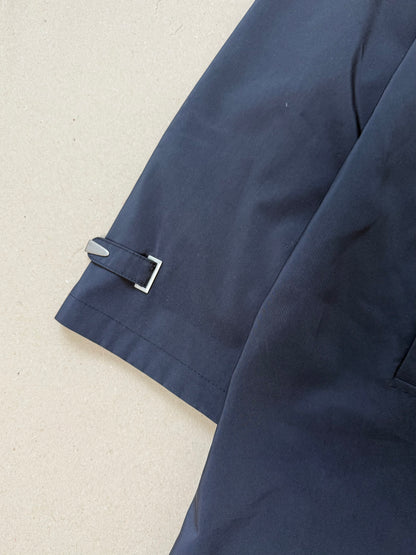1990s blue trench coat