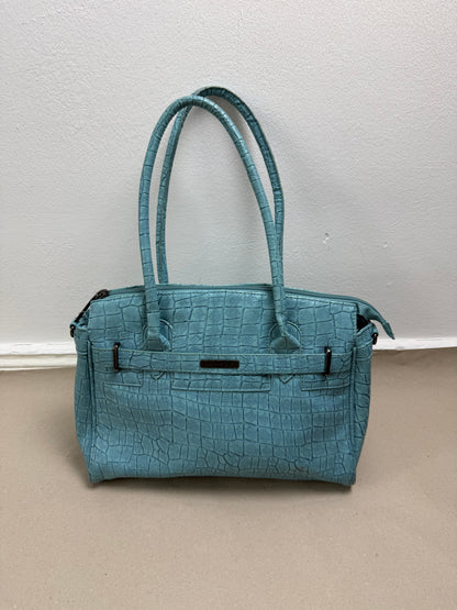2000s firkin style bag turquoise teal