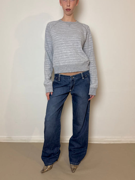 2000s low rise baggy jeans