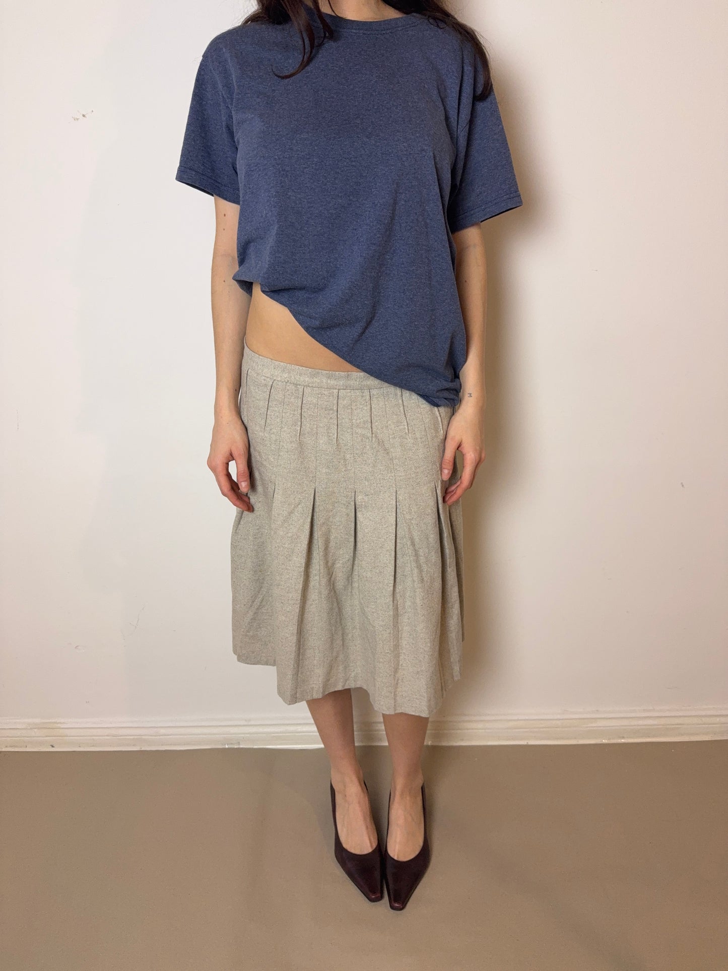1980s pleated skirt