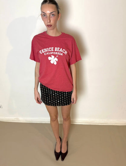 2000s sequin mini skirt