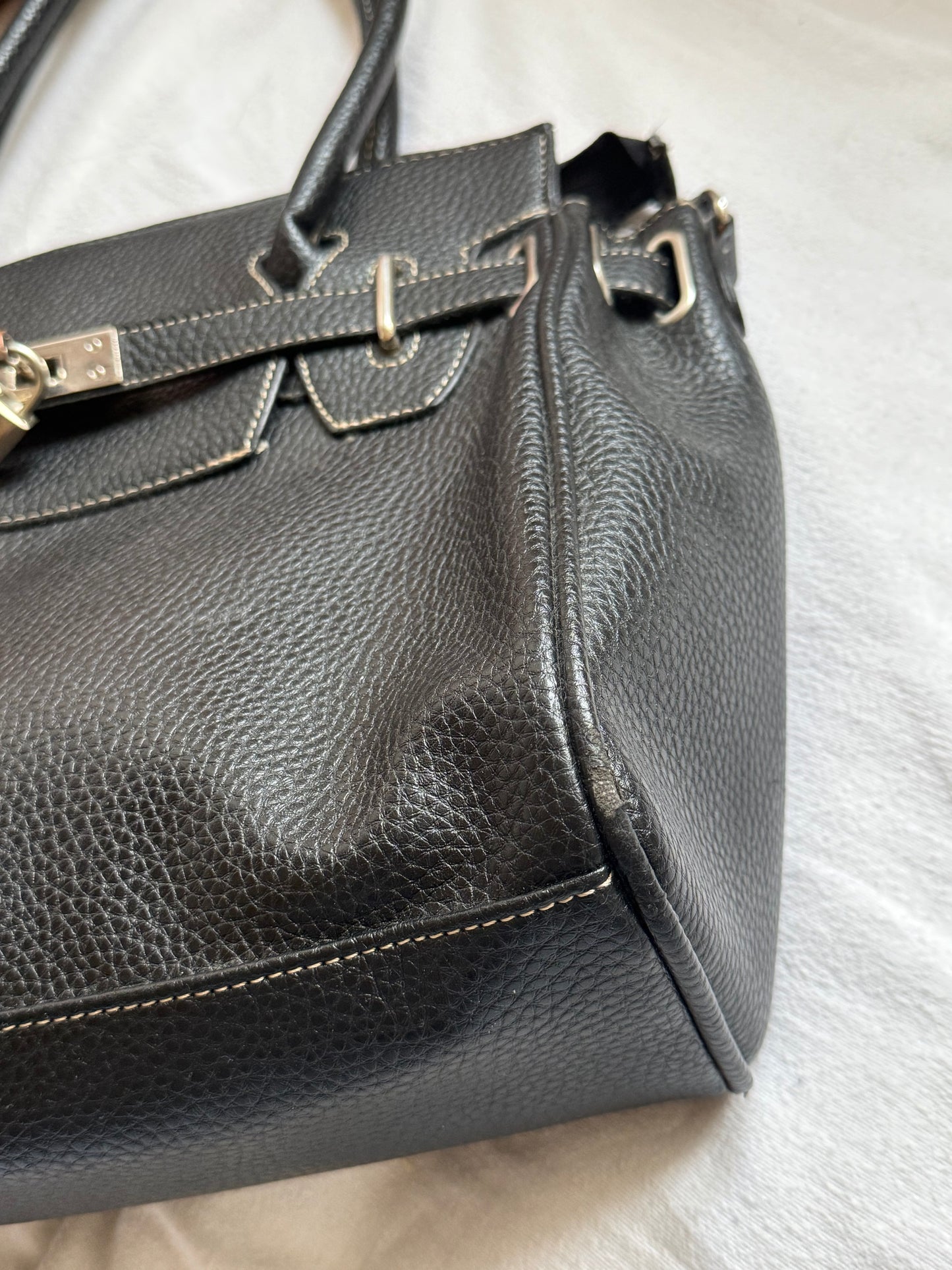 2000s firkin bag midi black