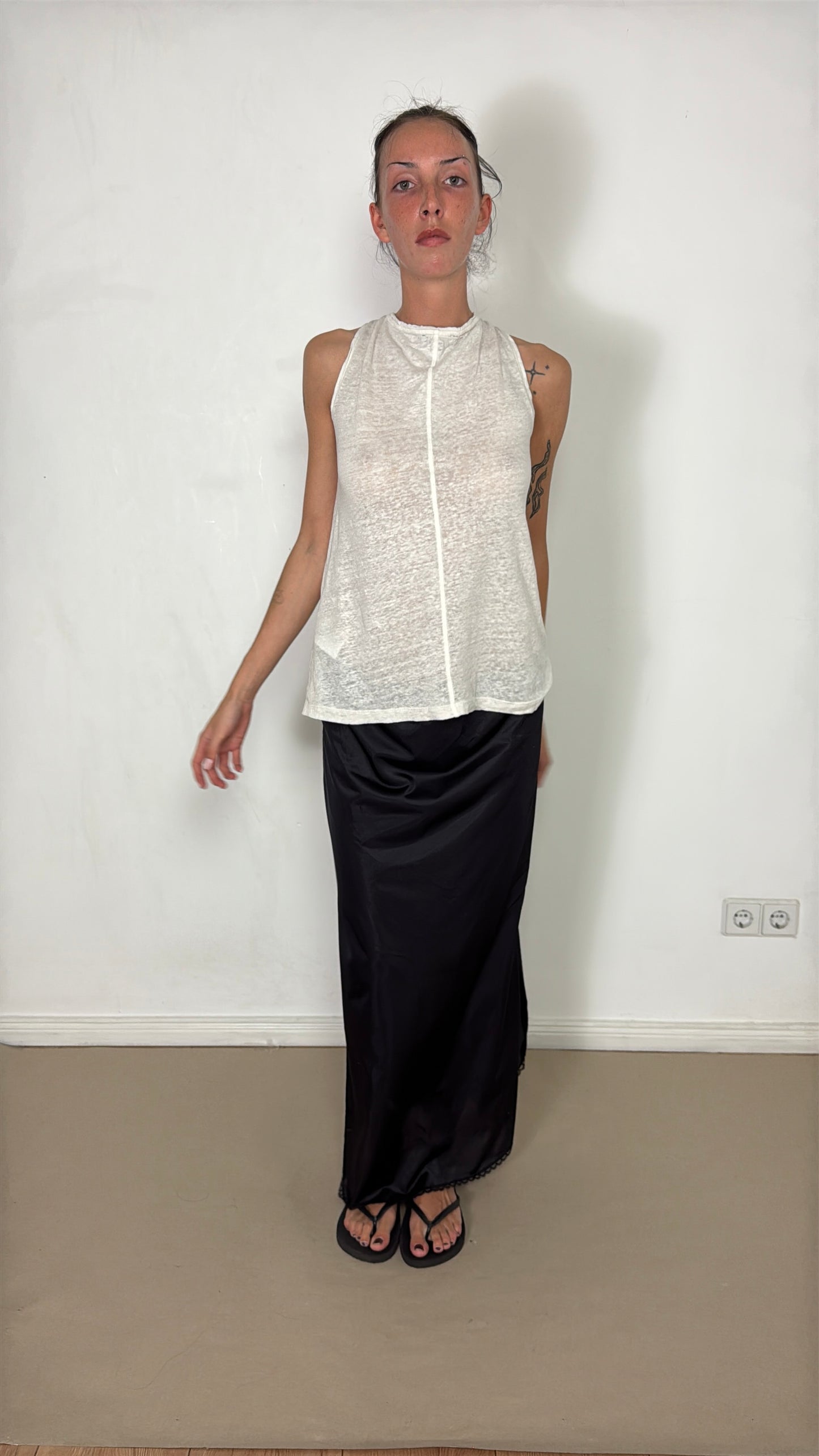 1990s silky skirt